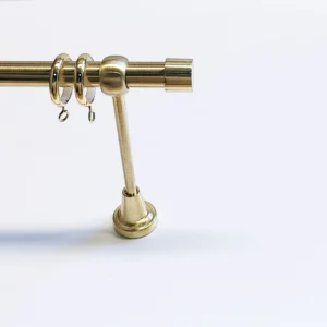 Gardinenständer-Set Basic Wand-Messing poliert Ø 19mm, Länge individuell anpassbar