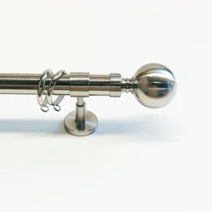 Gardinenständer Set aus rotem Messing Ø 28 mm, Länge individuell einstellbar