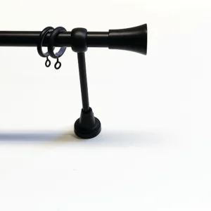 Gardinenständer Set modern schwarz Ø 19mm, Länge auf Maß