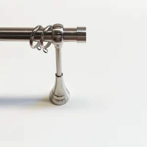 Gordijnroede-Set Basic Wandrohr aus Edelstahl Ø 28 mm, Länge auf Maß